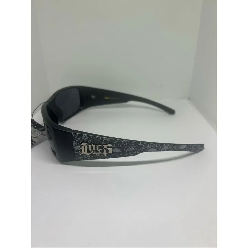 Locs Bandana Design Wraparound Matte Sunglasses UV400 – New